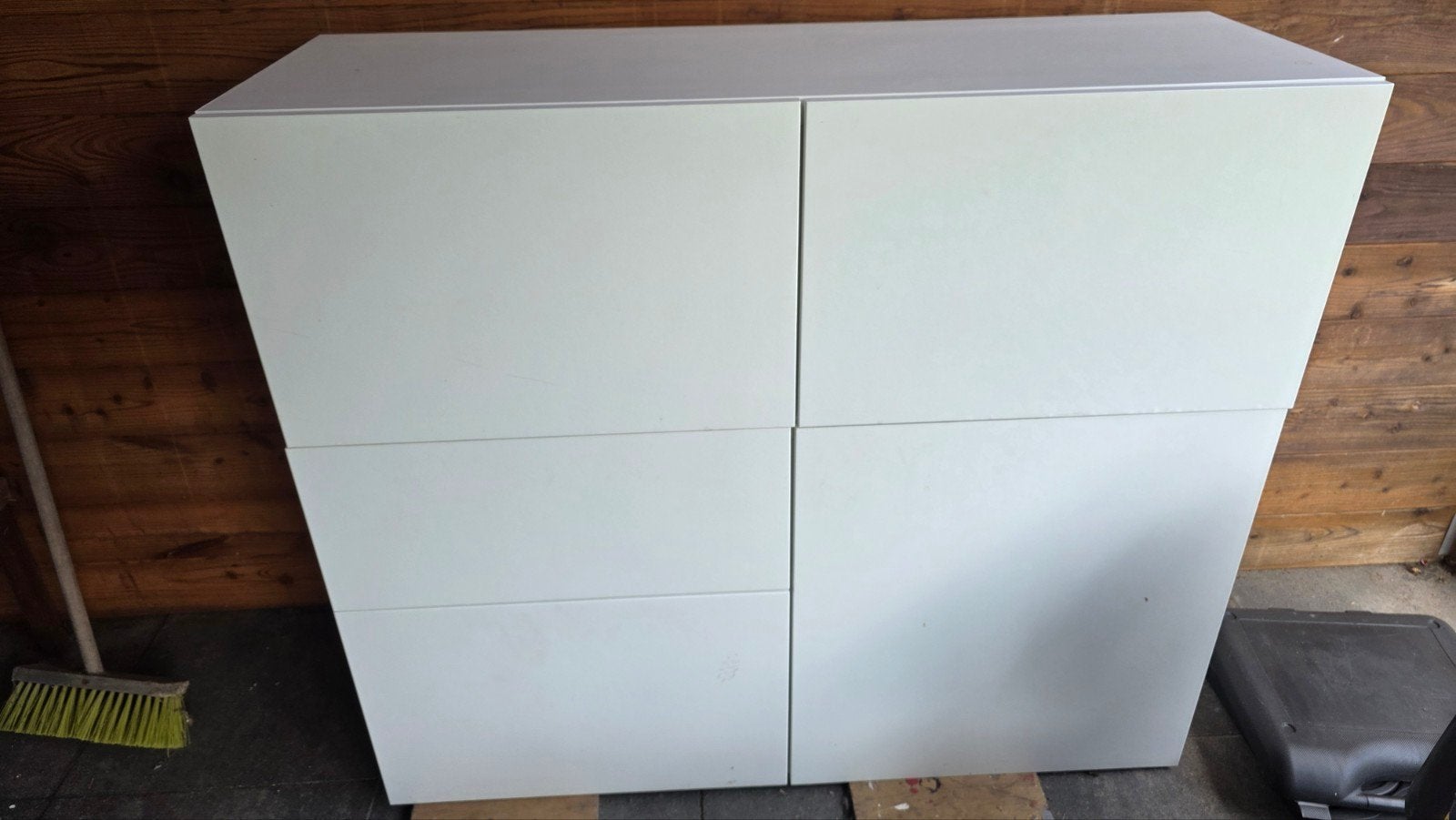 Witte kast met vijf lades, Ophalen, 100 tot 150 cm, 100 tot 150 cm, Zo goed als nieuw