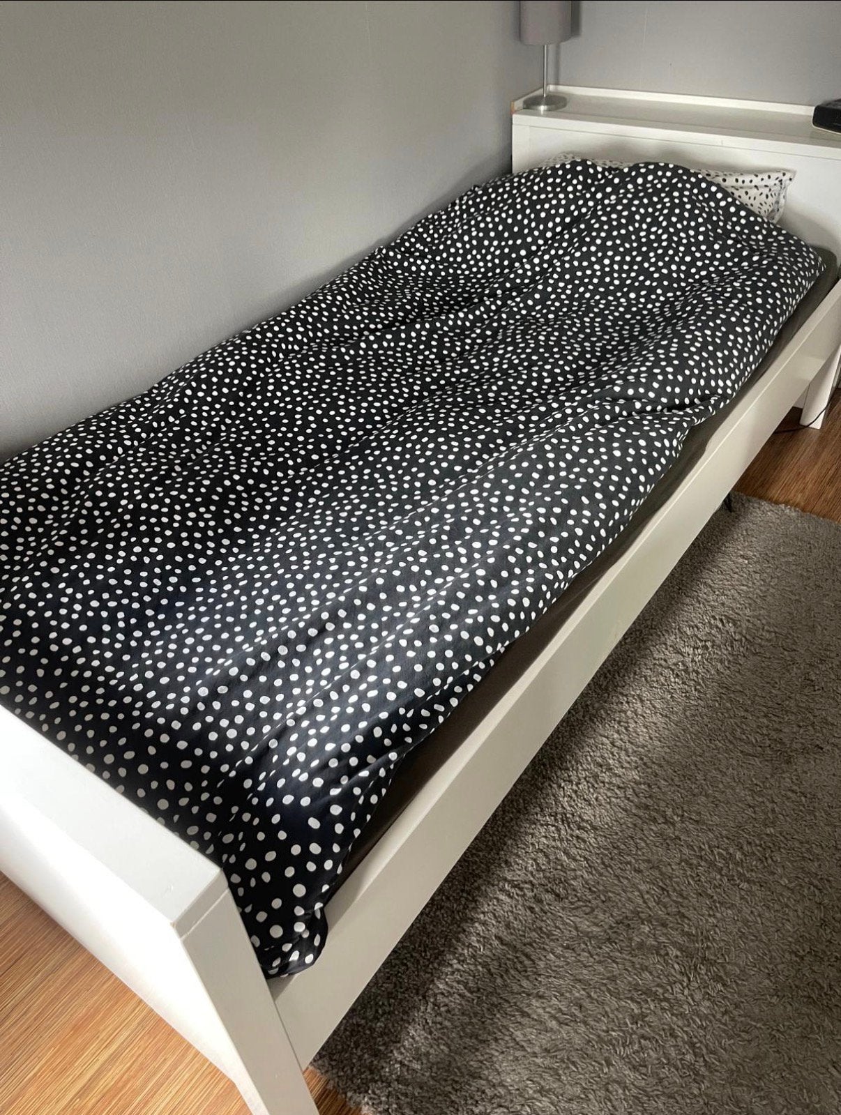 Bopita bed, Ophalen, 90 cm, Eenpersoons, Wit