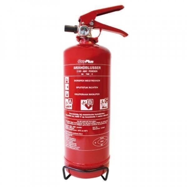 Brandblusser 2 Kg Abc Nl + Manometer, Ophalen of Verzenden, Nieuw