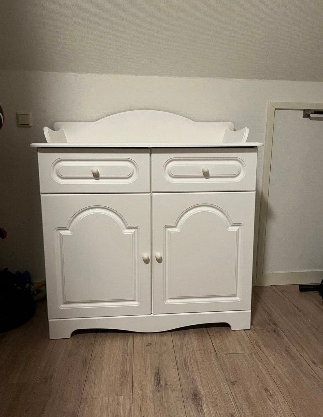 GRATIS Commode met lades en deurtjes - wit, Ophalen, Gebruikt, 50 tot 70 cm, 75 tot 100 cm