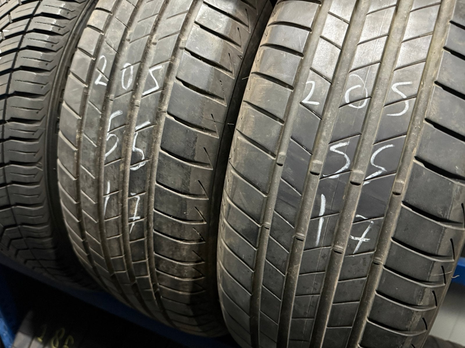 2x 205 55 17 bridgestone 7MM DEMO, Gebruikt, 17 inch, Band(en), Personenwagen