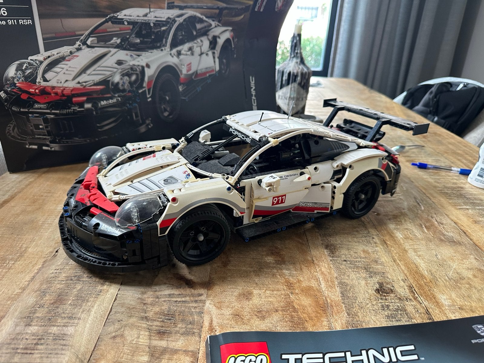 LEGO Technic Porsche 911 RSR (42096), Ophalen, Zo goed als nieuw, Overige merken