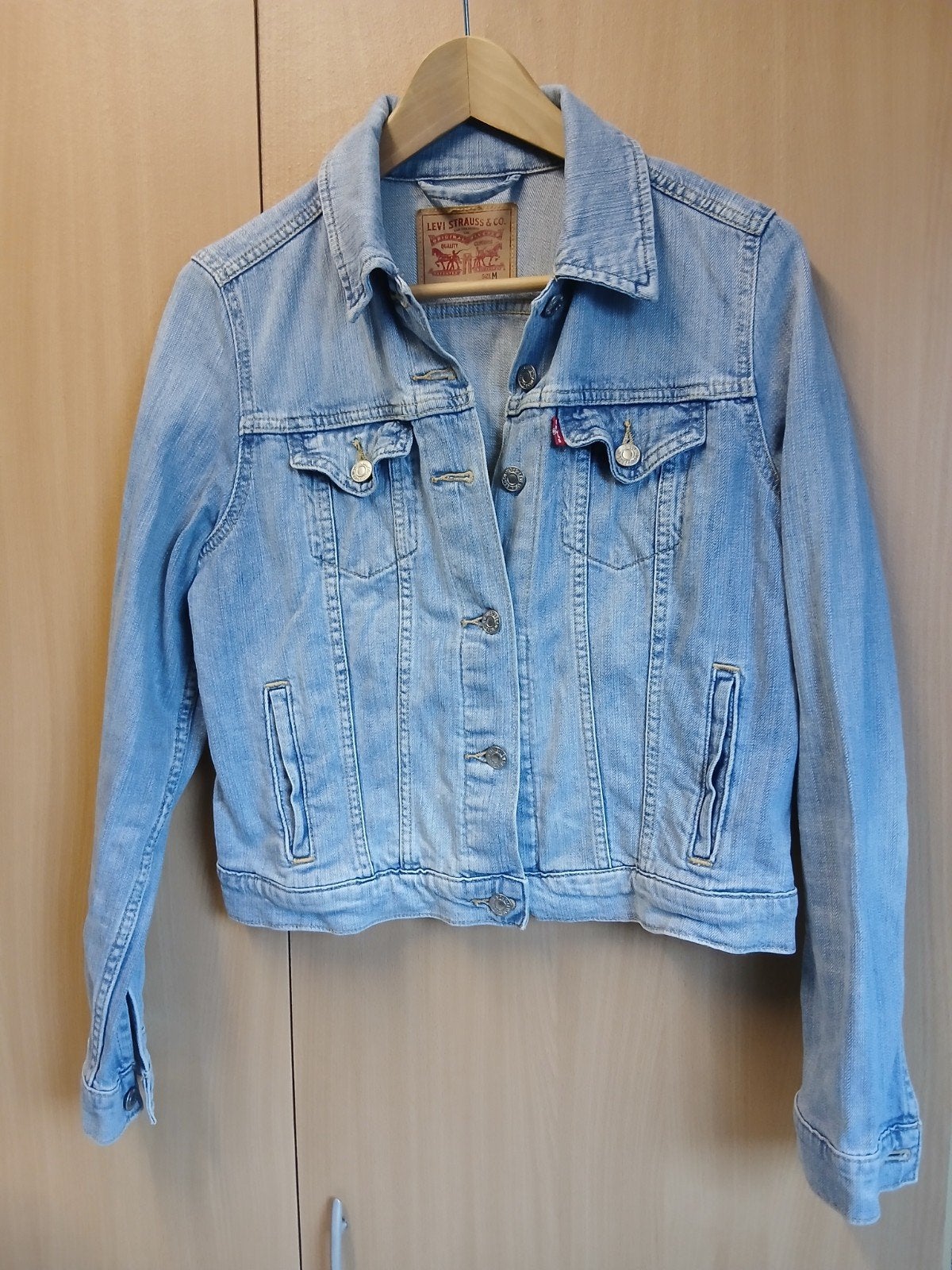 Levi's spijkerjasje maat M, Maat 38/40 (M), Blauw, Ophalen of Verzenden, Zo goed als nieuw