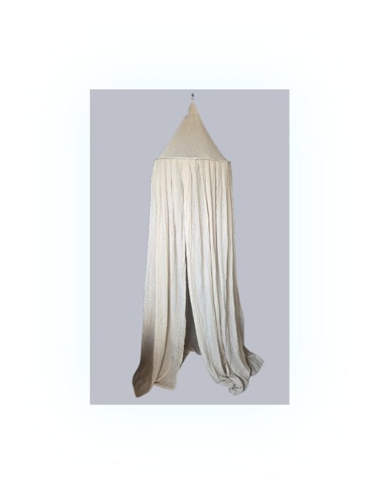Prachtige Jollein klamboe / hemeltje in crème/beige, Gebruikt, Jollein, Klamboe, Ophalen