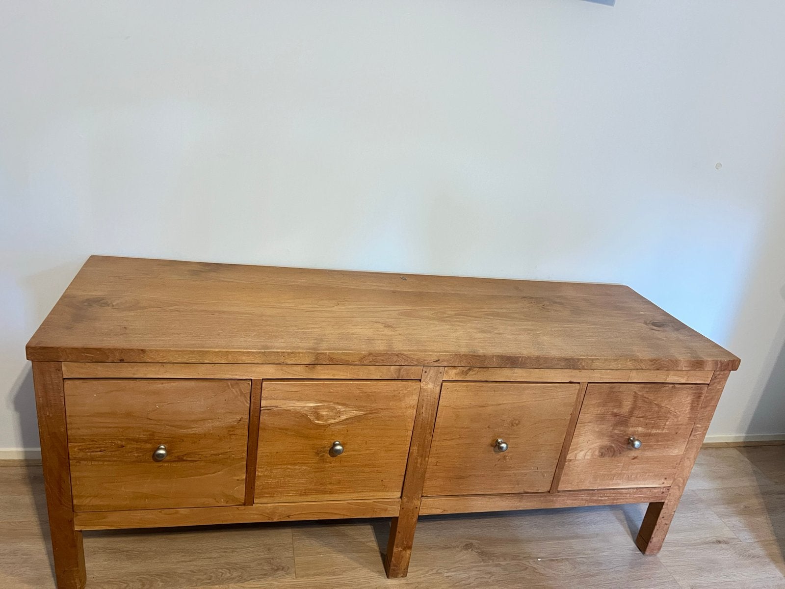 Teak houten dressoir met lades, Huis en Inrichting, Kasten | Dressoirs, Gebruikt, 150 tot 200 cm, Ophalen of Verzenden, Met lade(s)