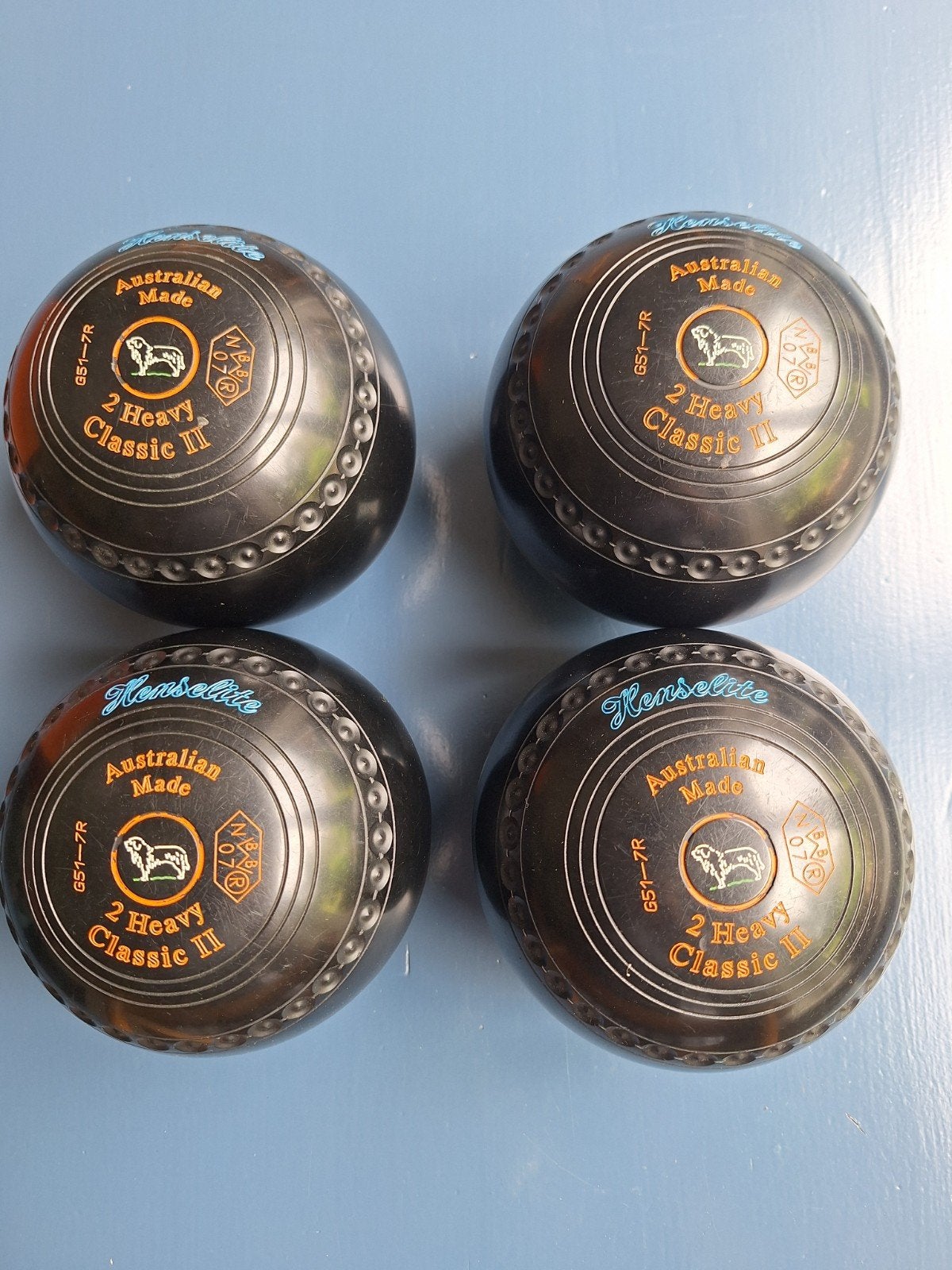 Set Henselite bowls ballen, Ophalen of Verzenden, Gebruikt