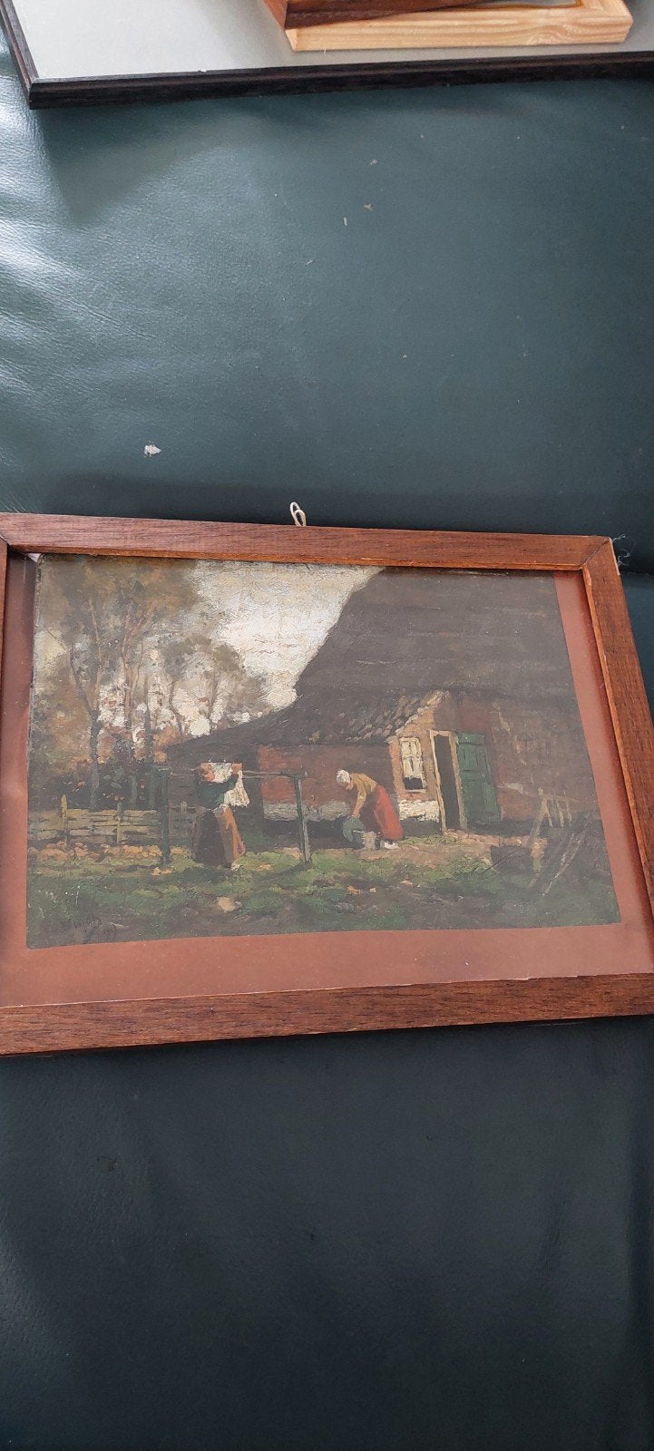 Schilderij boerenleven in 19e eeuw, Ophalen of Verzenden