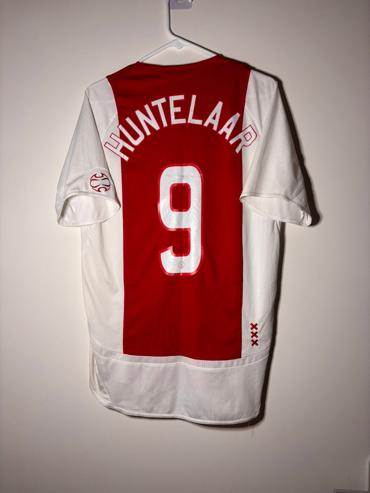 Ajax 2006/07 Klaas-Jan Huntelaar #9 vintage voetbal shirt, Maat S, Verzenden, Zo goed als nieuw, Shirt