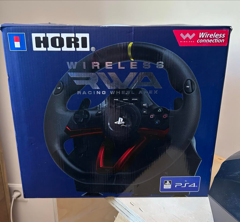Hori Wireless RWA Racing Wheel Apex voor PS4, Spelcomputers en Games, Spelcomputers | Sony PlayStation Consoles | Accessoires