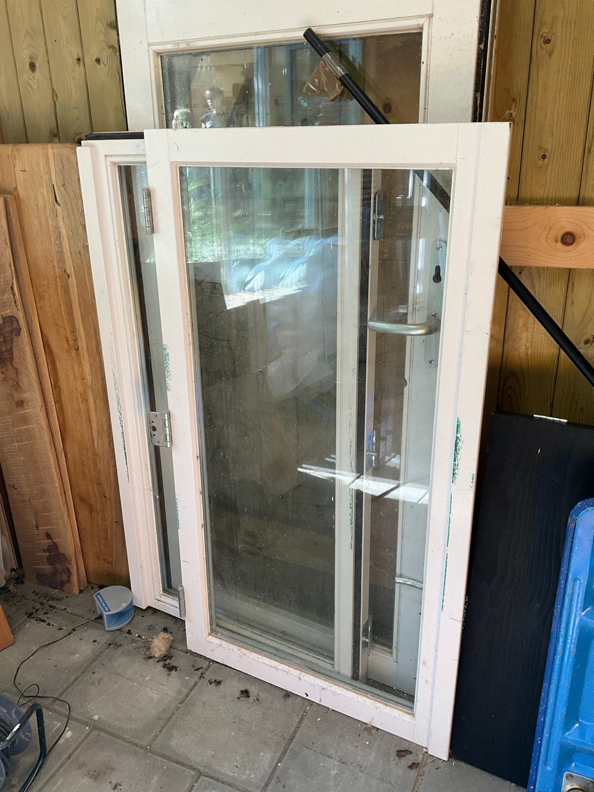 Dubbel raam met HR+++ glas - 142x132 cm, Ophalen, Gevelraam of Ruit, Gebruikt, 120 tot 160 cm