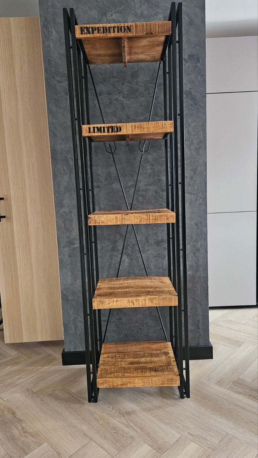 Mangohouten Boekenkast Britt 55 cm - Zo goed als nieuw, Overige houtsoorten, Met plank(en), Zo goed als nieuw, 25 tot 50 cm