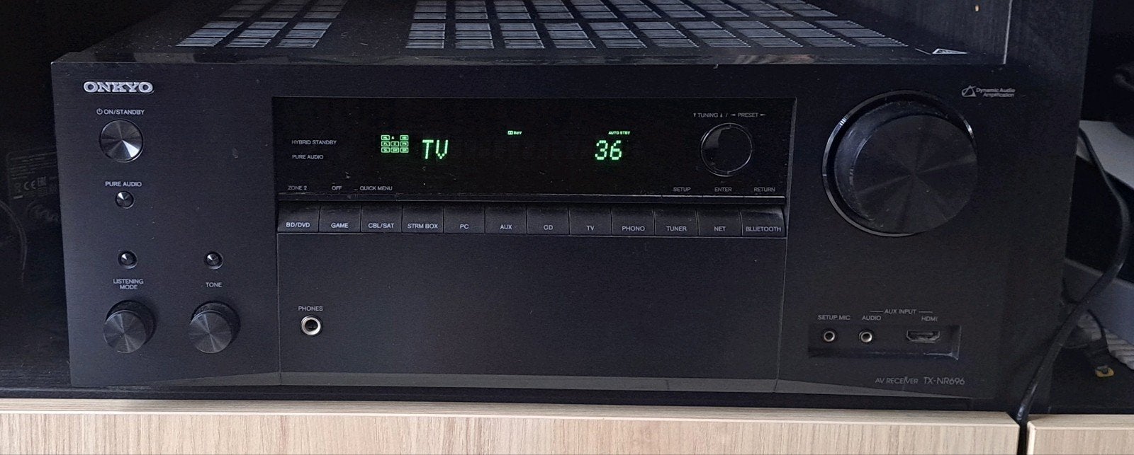 Onkyo TX-NR696-B AV Receiver – 7.2 Kanaals, Ophalen, Zo goed als nieuw