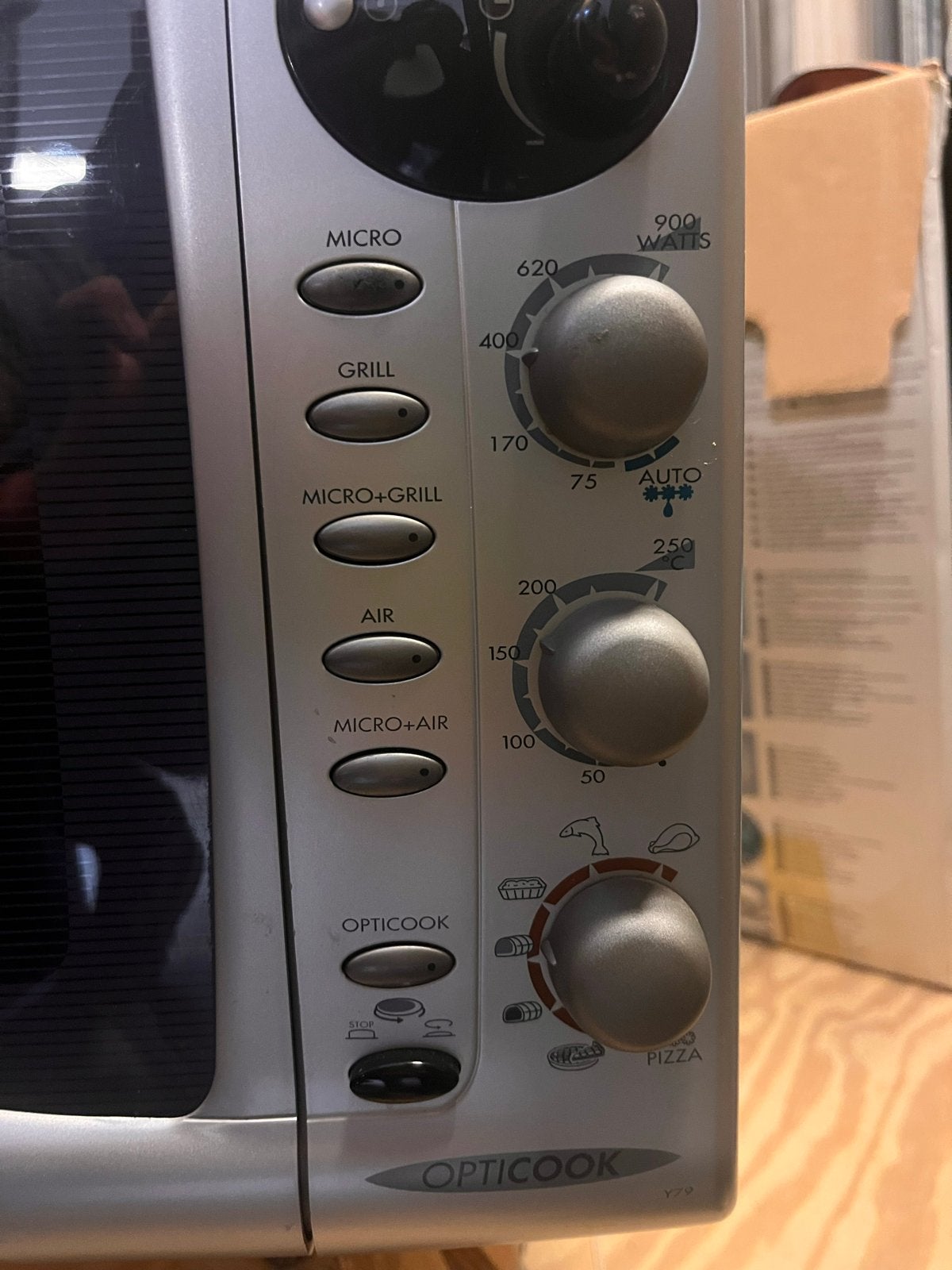 Moulinex Opticook Combimagnetron - Zilver, Ophalen, Combimagnetron, Gebruikt, Grill