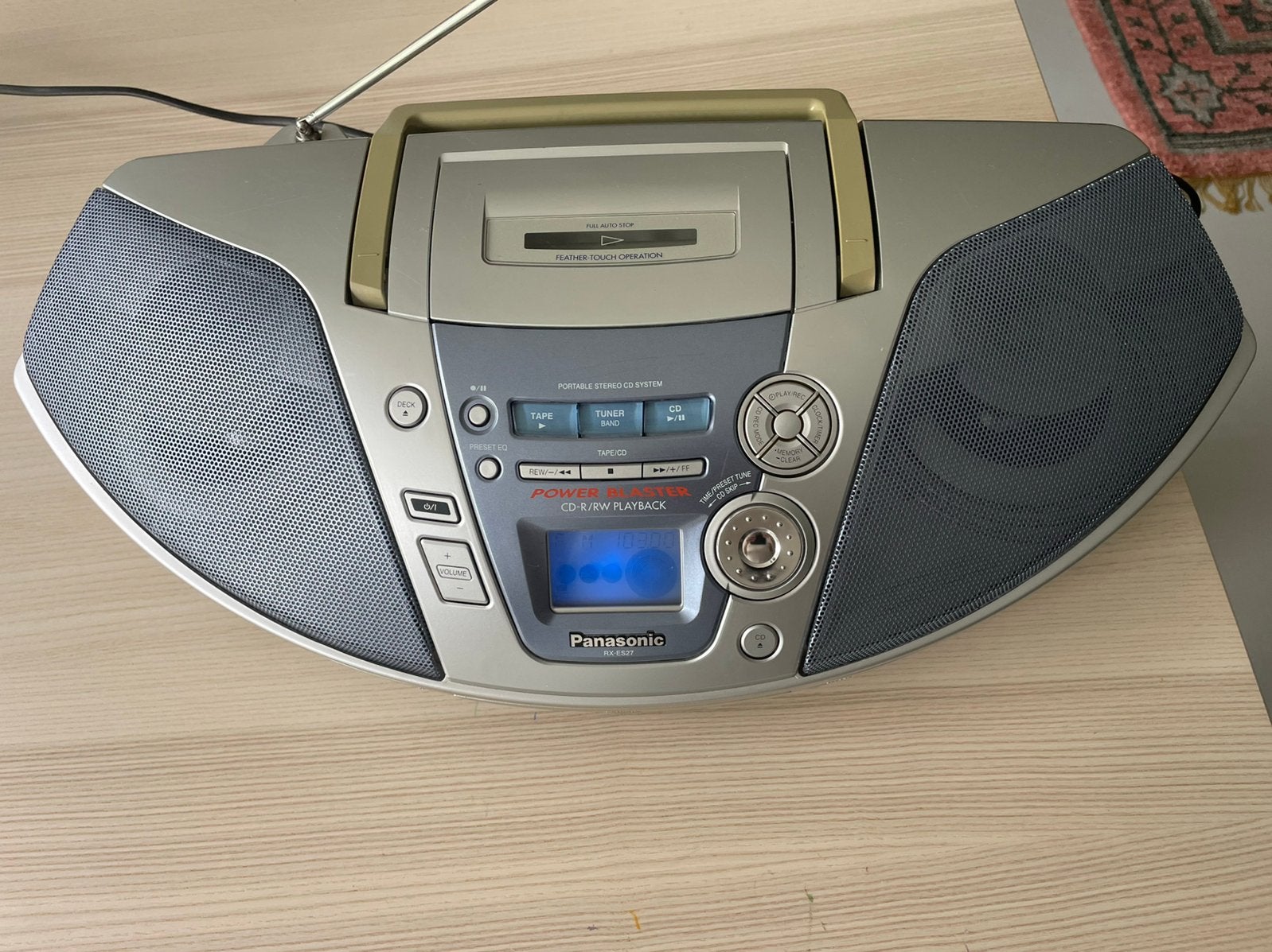 Panasonic RX-ES27 Ghetto Blaster FM-CD-Tape, Audio, Tv en Foto, Radio's, Ophalen of Verzenden, Zo goed als nieuw