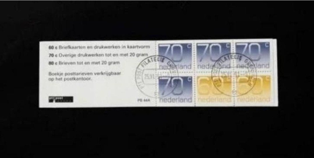 Postzegelboekje PB 44a gestempeld, Ophalen of Verzenden