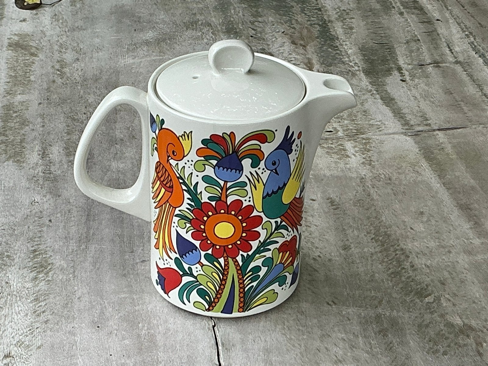 Villeroy & Boch koffiekan met kleurrijk decor, Ophalen of Verzenden