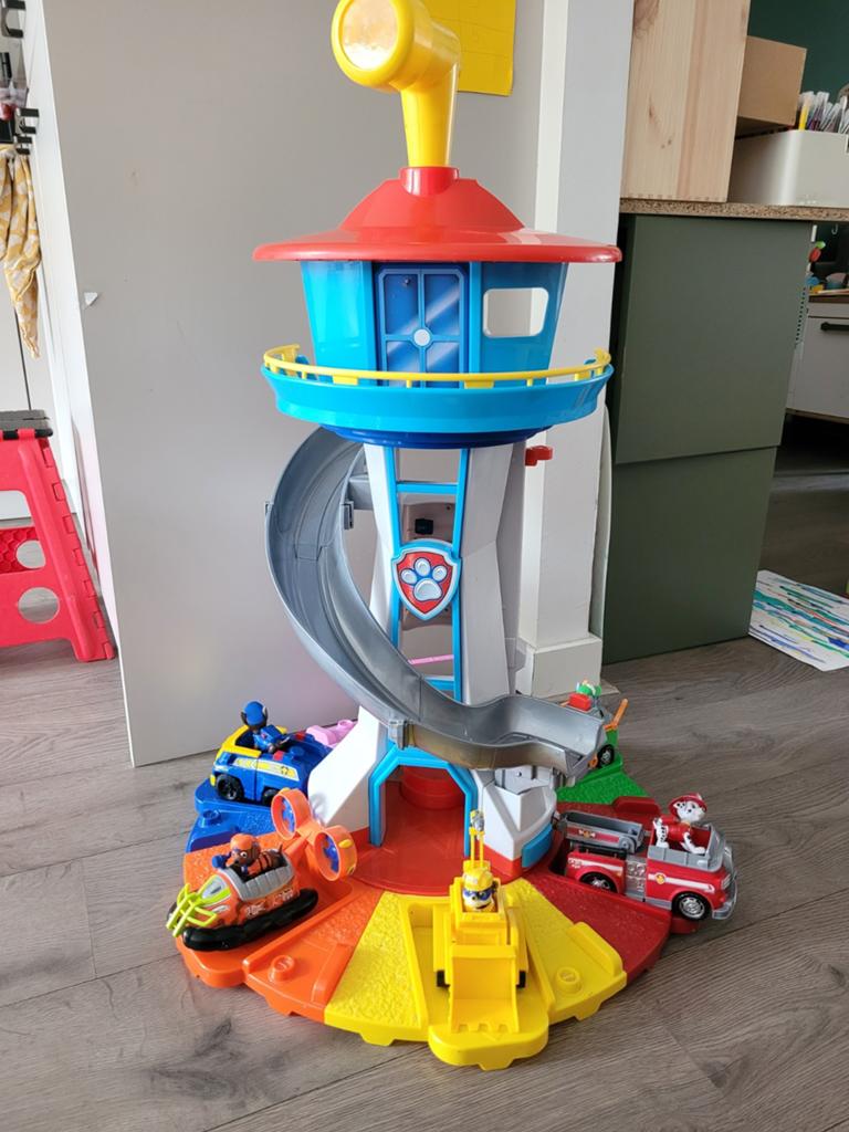 Paw patrol uitkijktoren XXL, Ophalen, Gebruikt