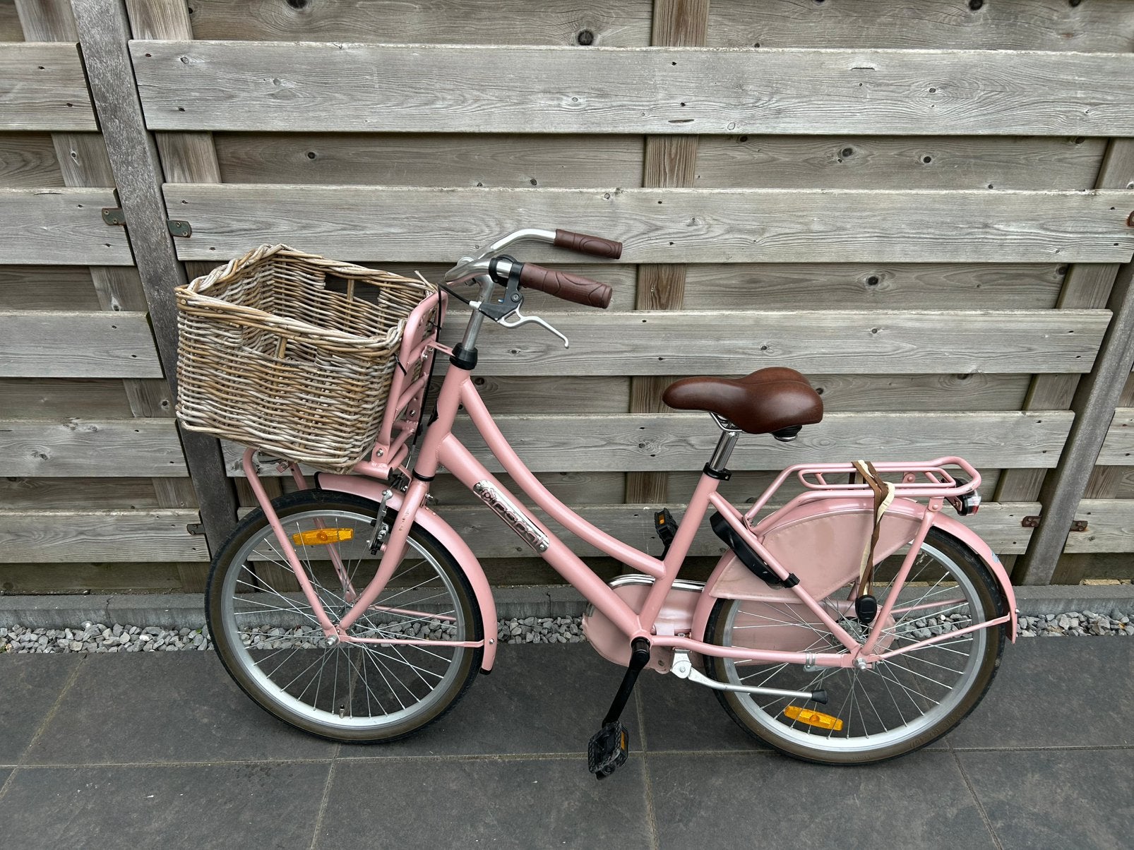 Popal transportfiets 22 inch roze, Ophalen, Terugtraprem, 22 inch, Gebruikt