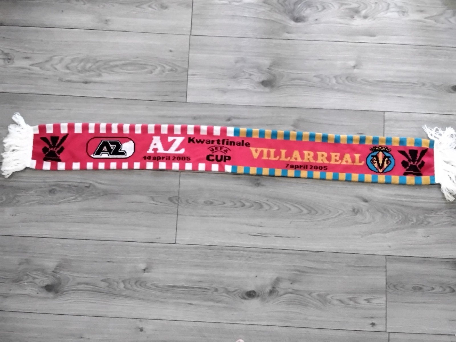 sjaal az - villareal, Verzamelen, Ophalen of Verzenden, Zo goed als nieuw, AZ, Vaantje of Sjaal