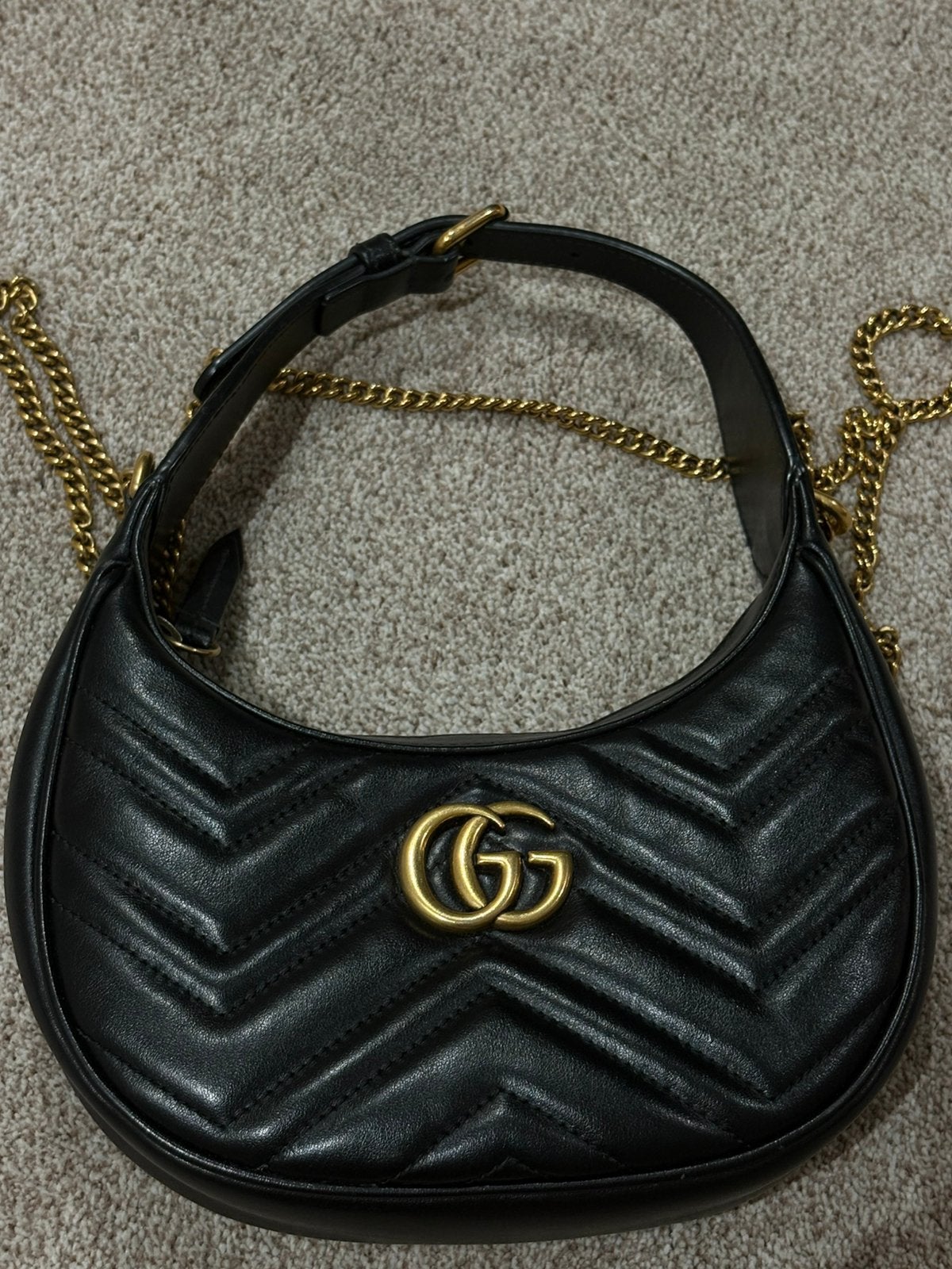 Gucci tas, Ophalen of Verzenden, Zo goed als nieuw, Zwart, Handtas