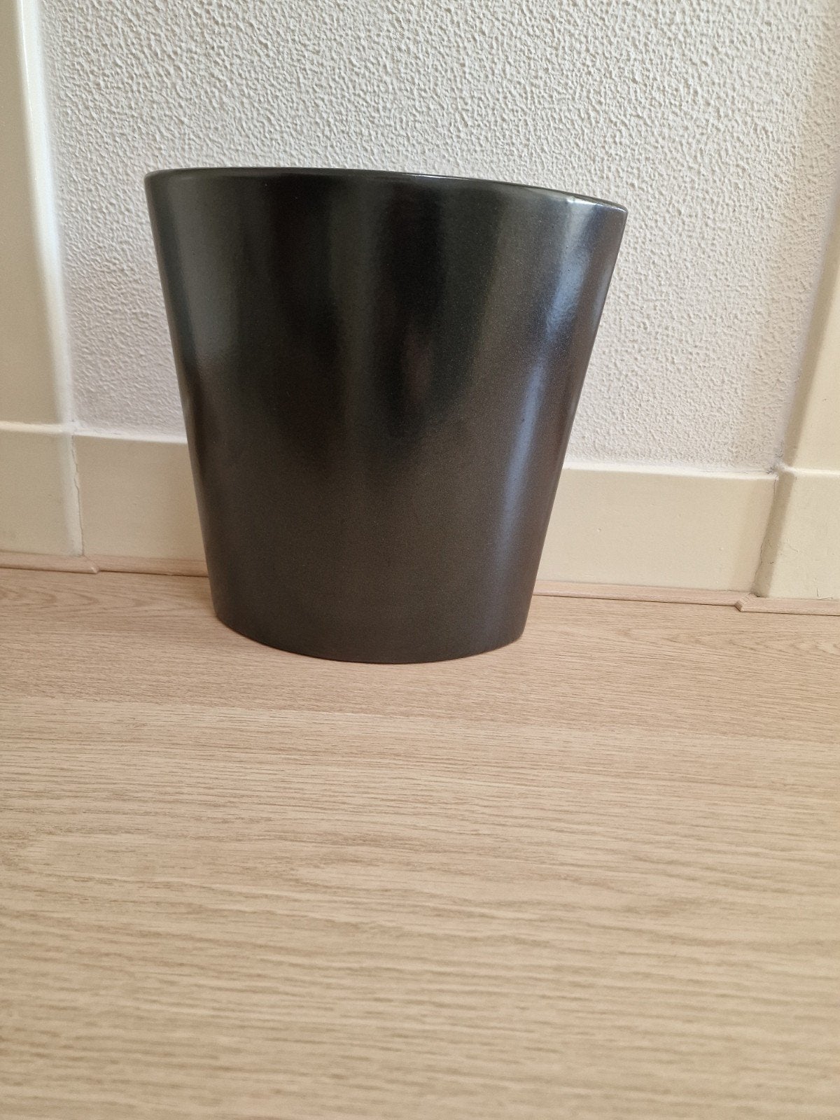 Mooie grote zwarte stenen vaas, Ophalen of Verzenden