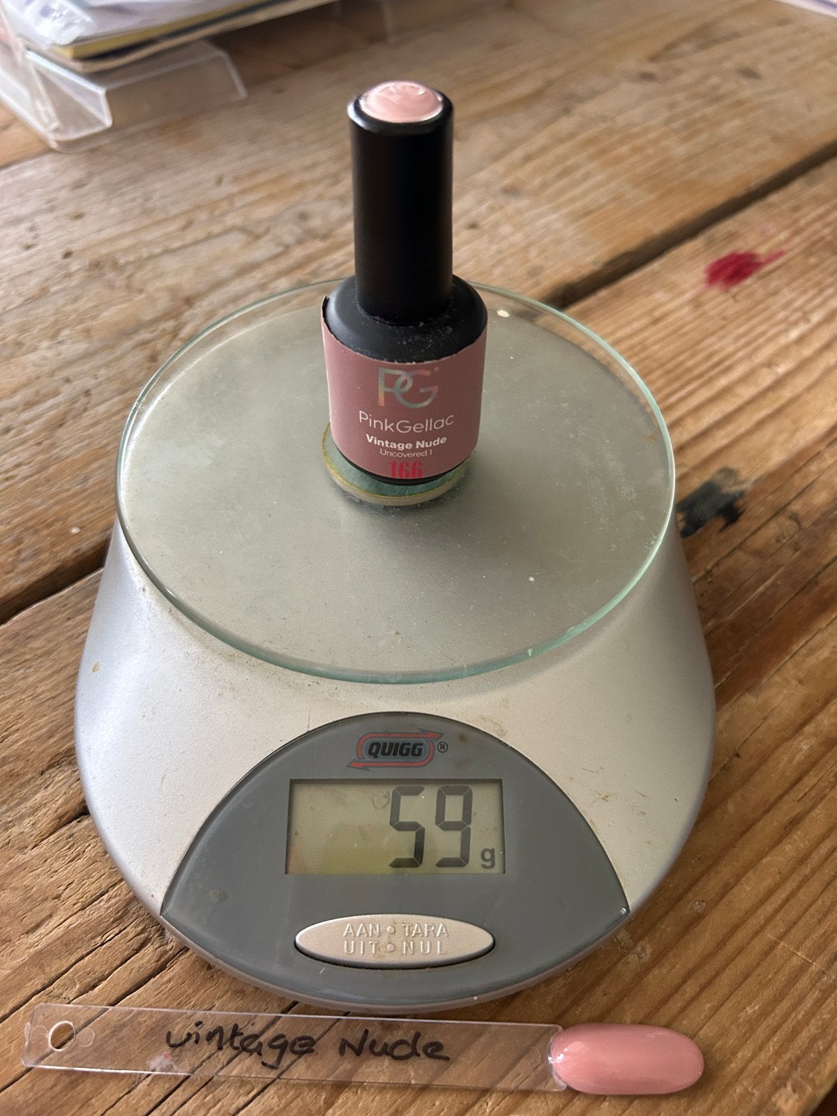 Pink Gellac Vintage Nude 166 - Gel Nagellak, Ophalen of Verzenden, Zo goed als nieuw, Overige typen