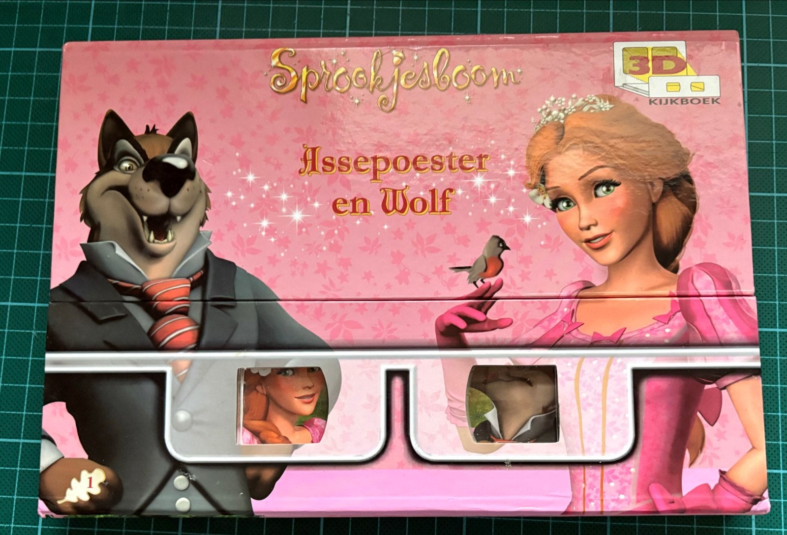 Sprookjesboom 3D Kijkboek: Assepoester & Wolf / Draak & Duim, Ophalen of Verzenden, Gelezen