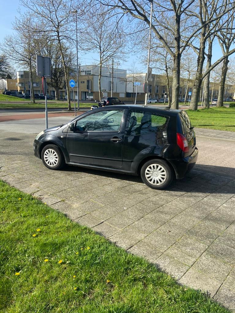 Citroën C2 1.4 I 2009 Zwart, Auto's, Citroën, Voorwielaandrijving, 450 kg, 4 cilinders, 965 kg