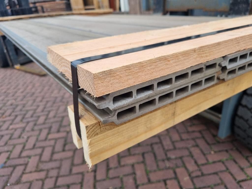 composiet schuttingplanken met veer en groef - nr: D41, Ophalen, Nieuw, 180 tot 250 cm, Planken