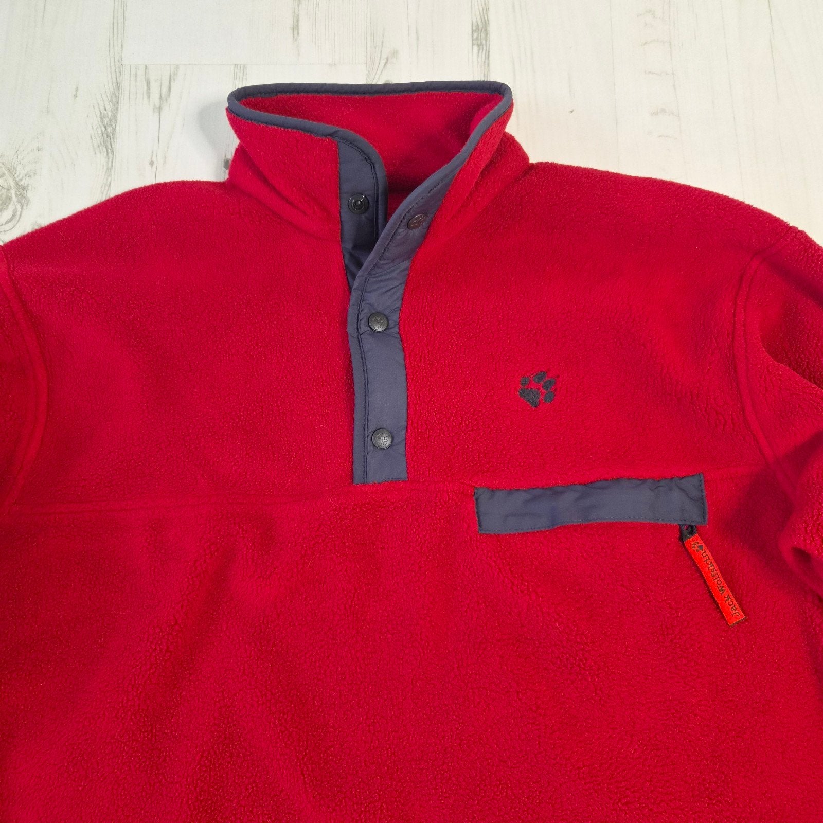 Jack Wolfskin fleece jas trui XXL Polarsystem Polartec rood, Kleding | Heren, Overige maten, Ophalen of Verzenden, Zo goed als nieuw