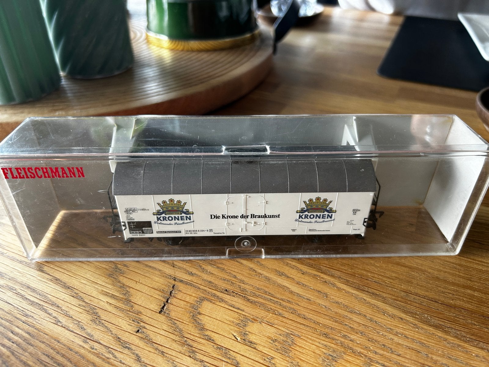 Fleischmann 5327 H0 Koelwagen "Kronen" DB in doos, Ophalen of Verzenden, Zo goed als nieuw, Wagon, Fleischmann