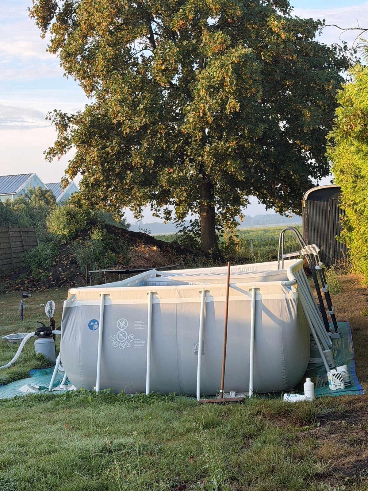 Zwembad 2.50 x 5 gratis, Gebruikt, 200 tot 300 cm, Rechthoekig, Ophalen
