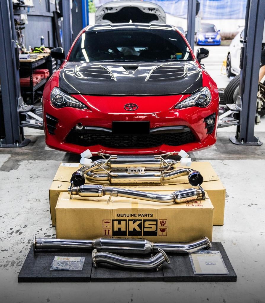 Invidia Gemini catback uitlaatsysteem Toyota GT86 Subaru BRZ