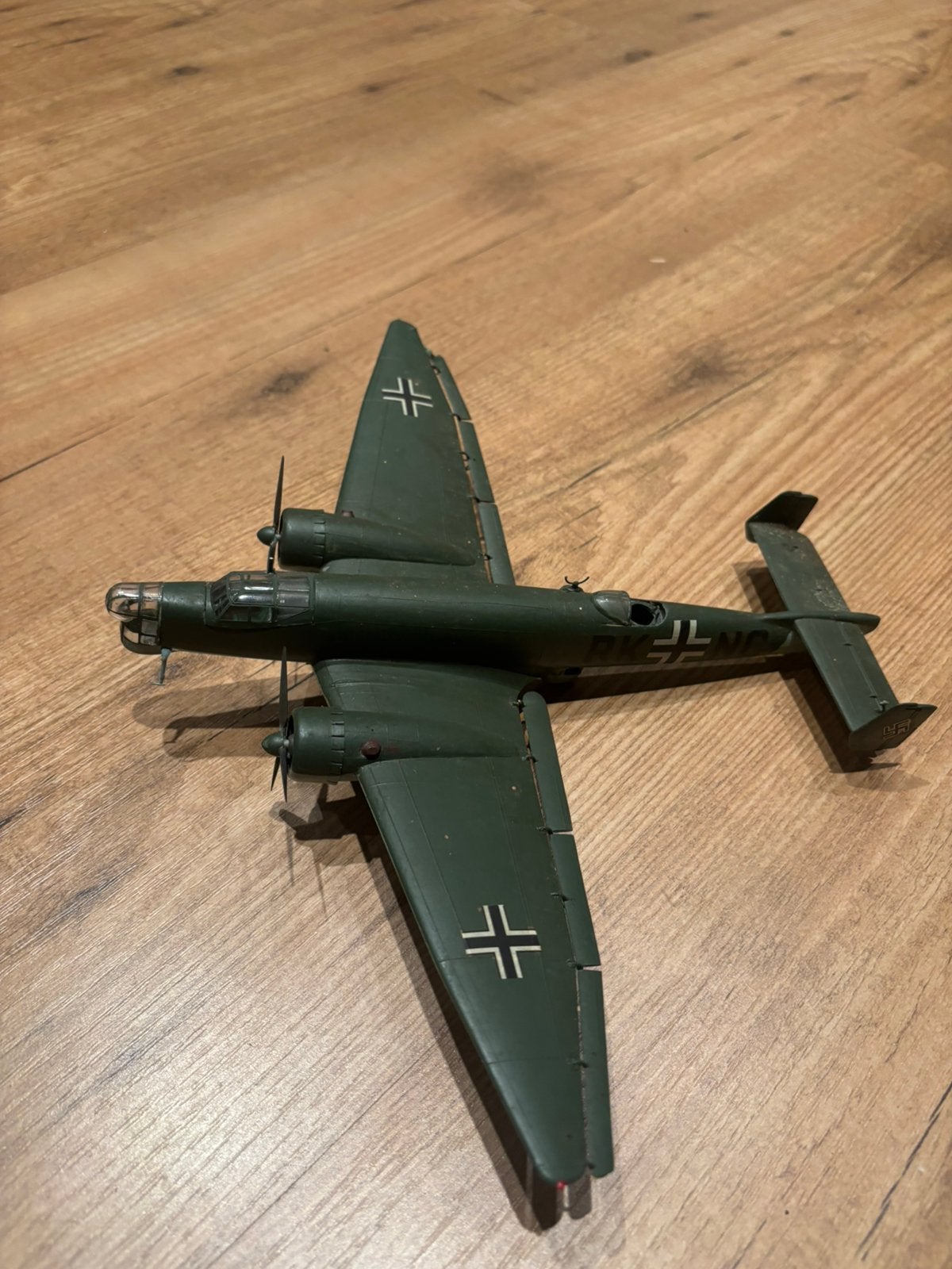 A) 1/72 Junkers Ju-86 Duitse bommenwerper WW2 gebouwd model, 1:72 tot 1:144, Gebruikt, Revell, Ophalen of Verzenden