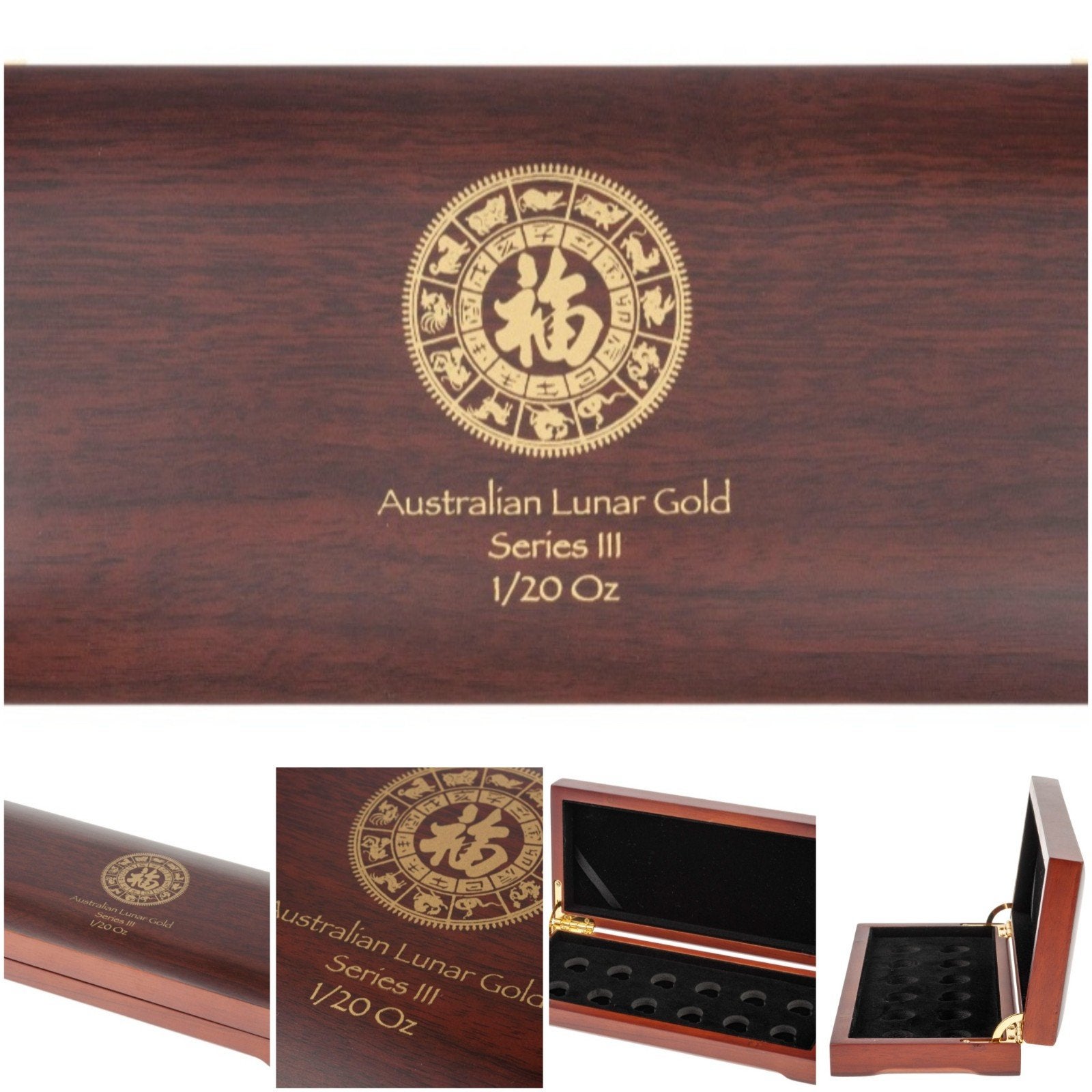 Lunar 3 muntenbox voor 1/20 oz gouden munten, Ophalen of Verzenden, Goud