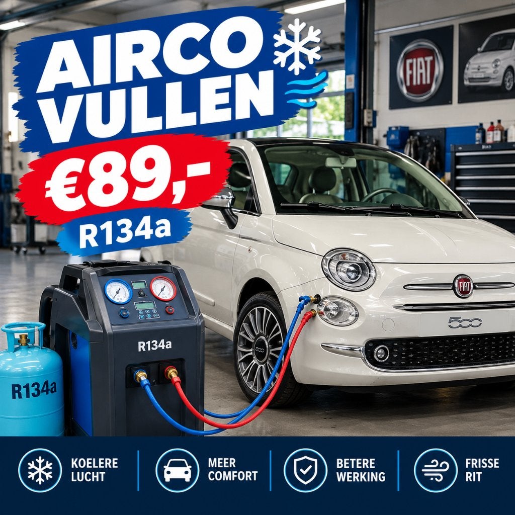 Airco vullen & onderhoud r134a vanaf €89,-, Overige werkzaamheden