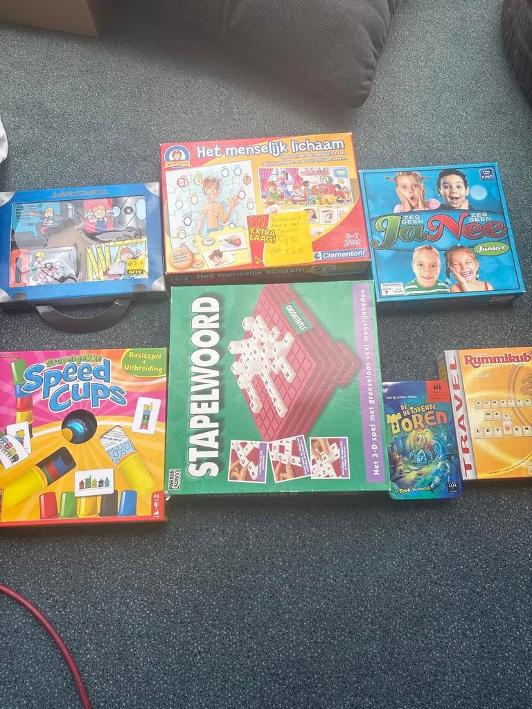 Stapelwoord bordspel, Hobby en Vrije tijd, Ophalen of Verzenden, Gebruikt