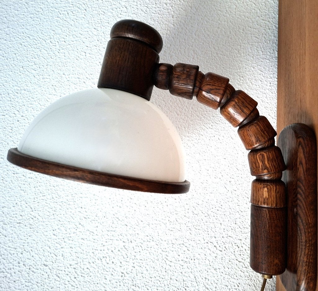 Steinhauer vintage ''Mushroom wandlamp -Dutch design 70s, Ophalen of Verzenden, Gebruikt, Overige materialen