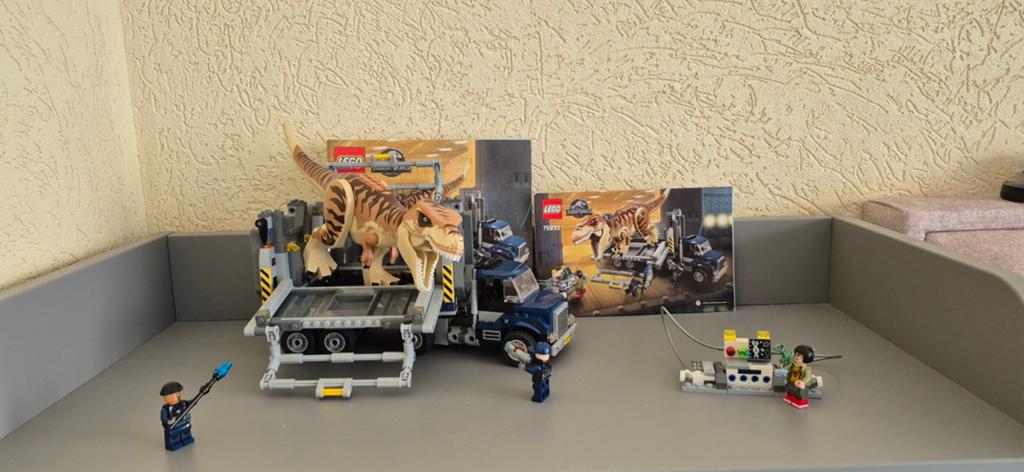 LEGO Jurassic World T-Rex Transport 75933, Compleet, Jurassic World, Lego, Ophalen of Verzenden