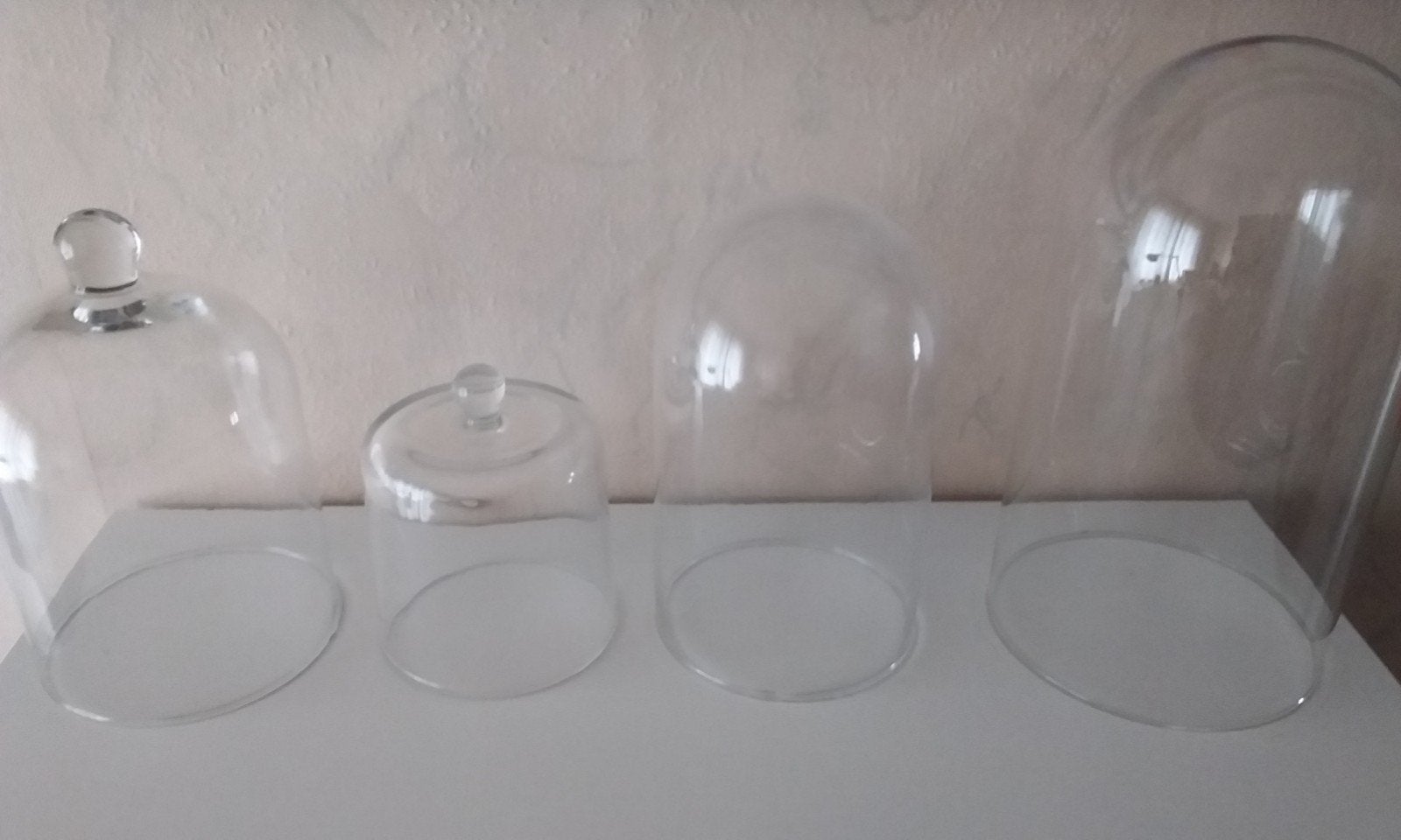 4 glazen stolpen, Ophalen