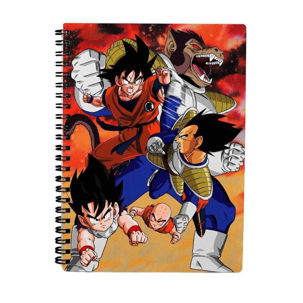 Dragon Ball Z: Goku vs Vegeta 3D Effect A5 Notebook - 60 Cha, Heo GmbH, Nieuw, Ophalen of Verzenden, Info@heogmbh.de