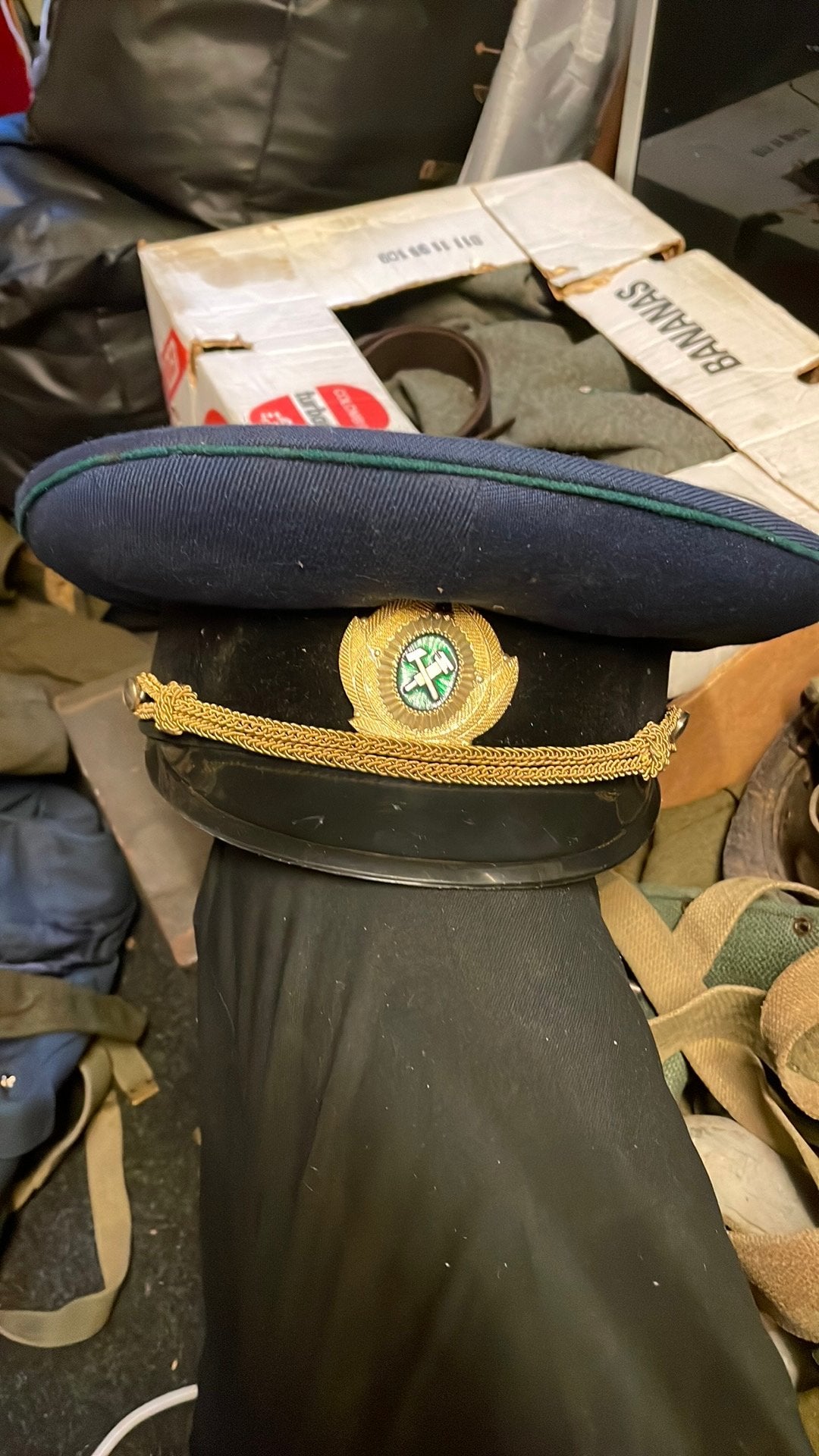 Oostduitse pet, Ophalen of Verzenden, Landmacht, Nederland, Helm of Baret