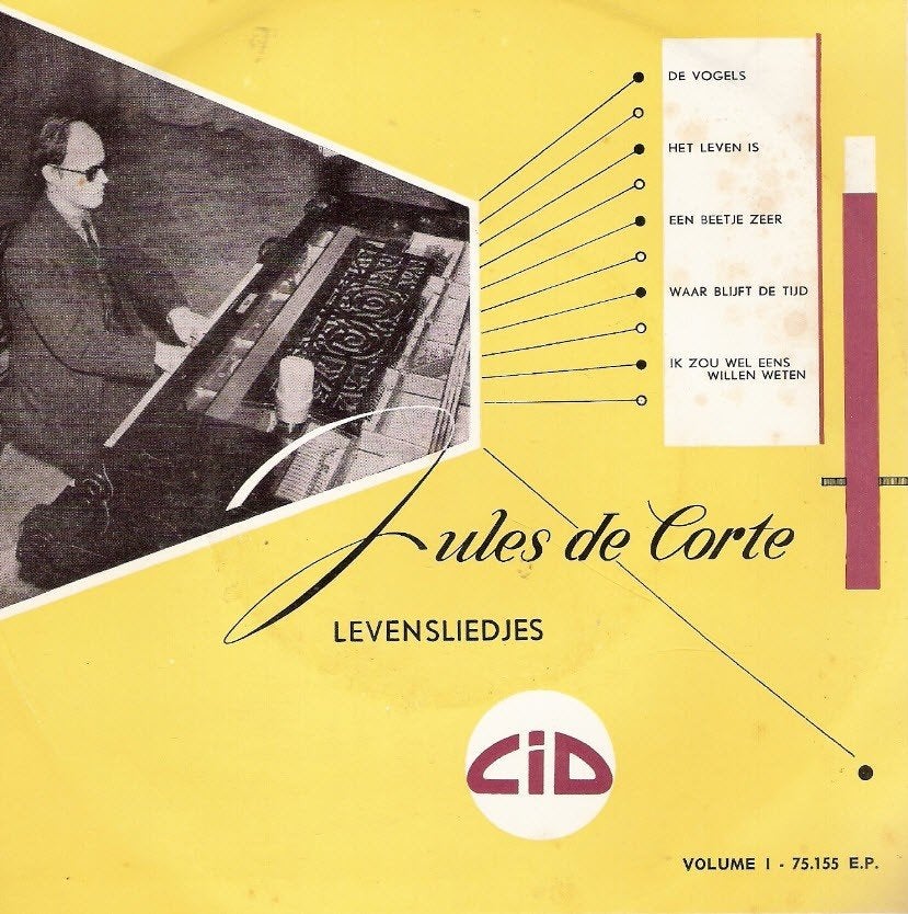 Jules de Corte -vinyl EP 1957 (Ik Zou Wel Eens Willen Weten), Ophalen, Gebruikt