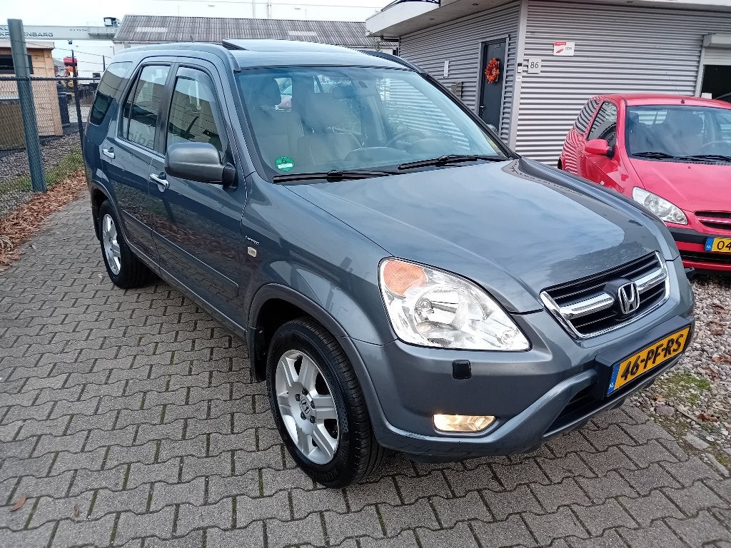 Honda CR-V 2.0I 4WD 2004 Grijs TREKHAAK! SCHUIFDAK! AIRCO!, Voorwielaandrijving, 1998 cc, 1429 kg, Beige
