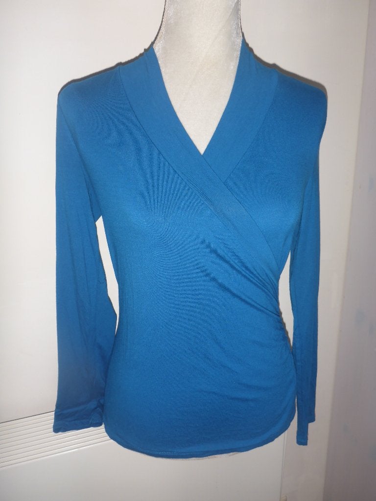 Laura Ashley top, maat 38, zgan, Kleding | Dames, Maat 38/40 (M), Blauw, Ophalen of Verzenden, Zo goed als nieuw