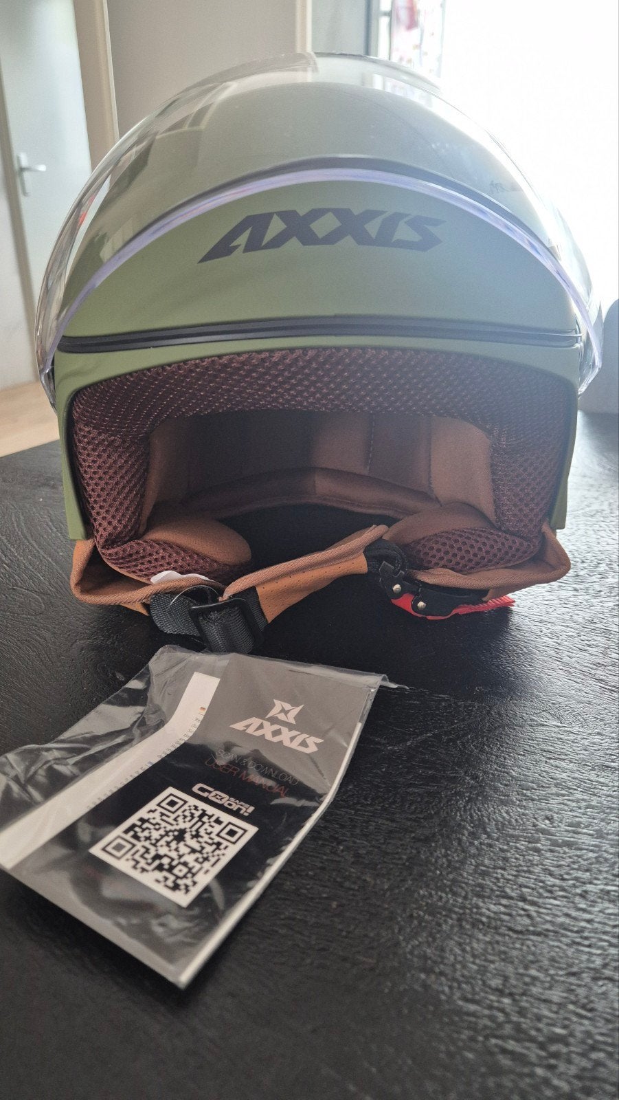 2 AXXIS scooterhelmen: Groen (XL) en Zwart (L), Ophalen, Nieuw, Large, AXXIS