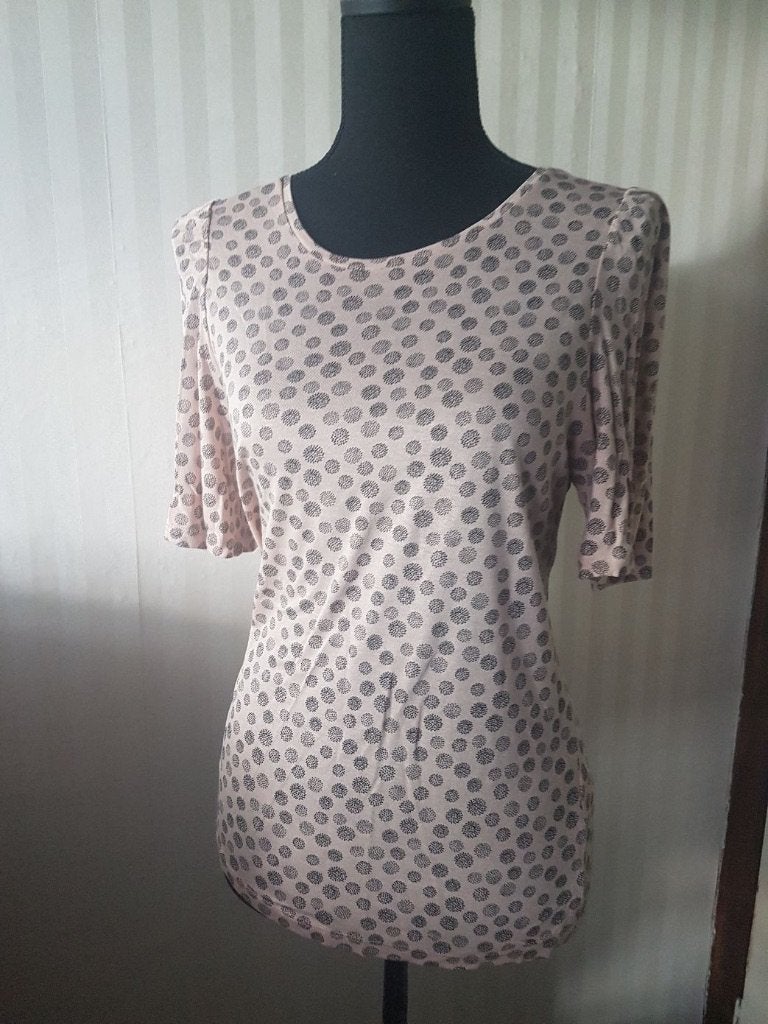 Leuke H&M beige zwart stipjes stippen top, S, nieuw., Kleding | Dames, H&M, Verzenden, Beige, Nieuw