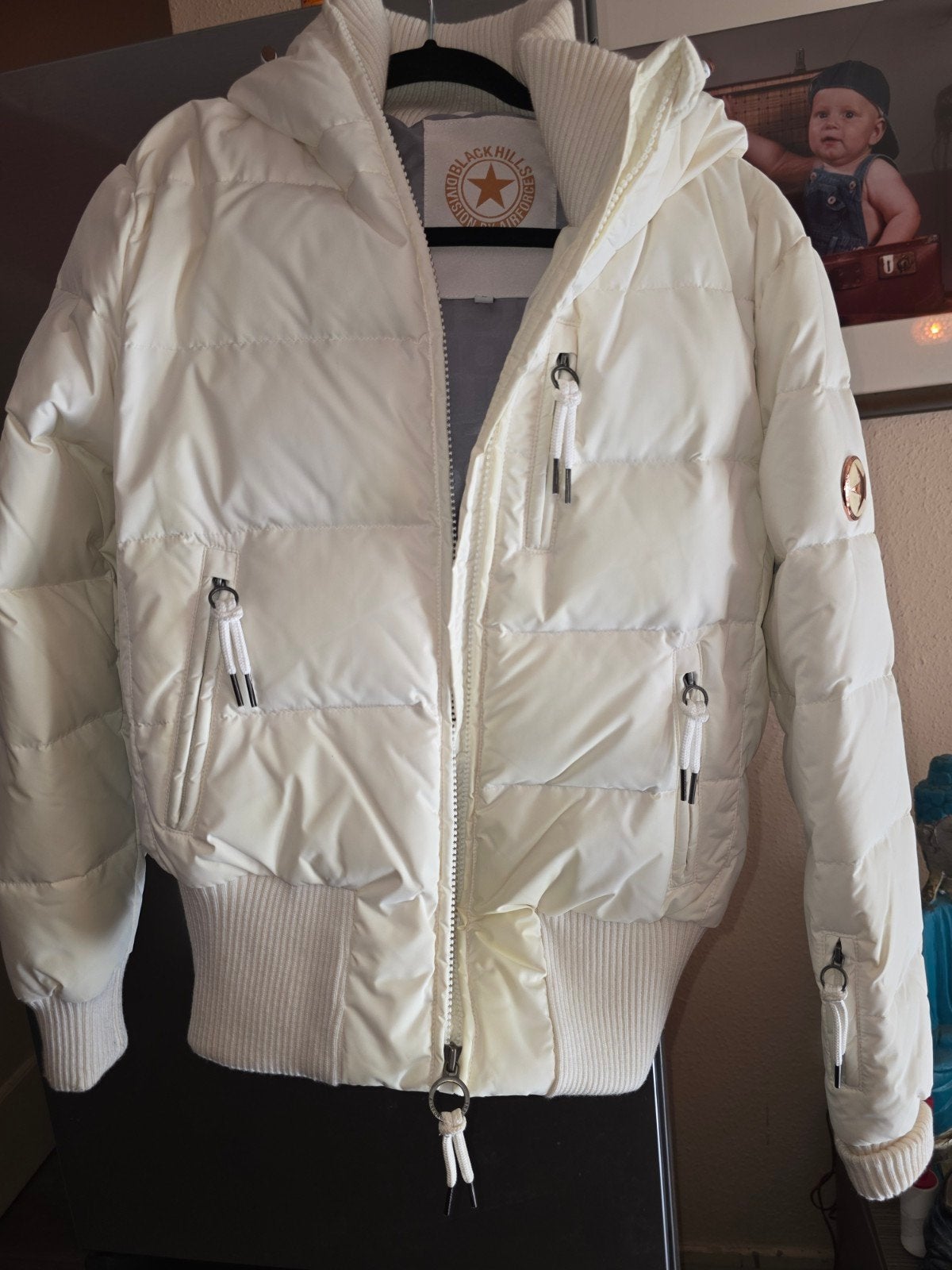 Nieuwe Airforce winterjas, maat L, wit/ creme, Airforce, Wit, Maat 42/44 (L), Nieuw