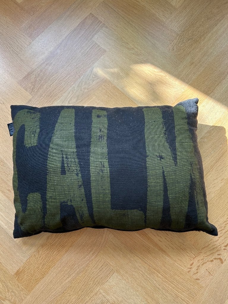 Sierkussen Kaat, Ophalen, Zo goed als nieuw, Zwart, Vierkant