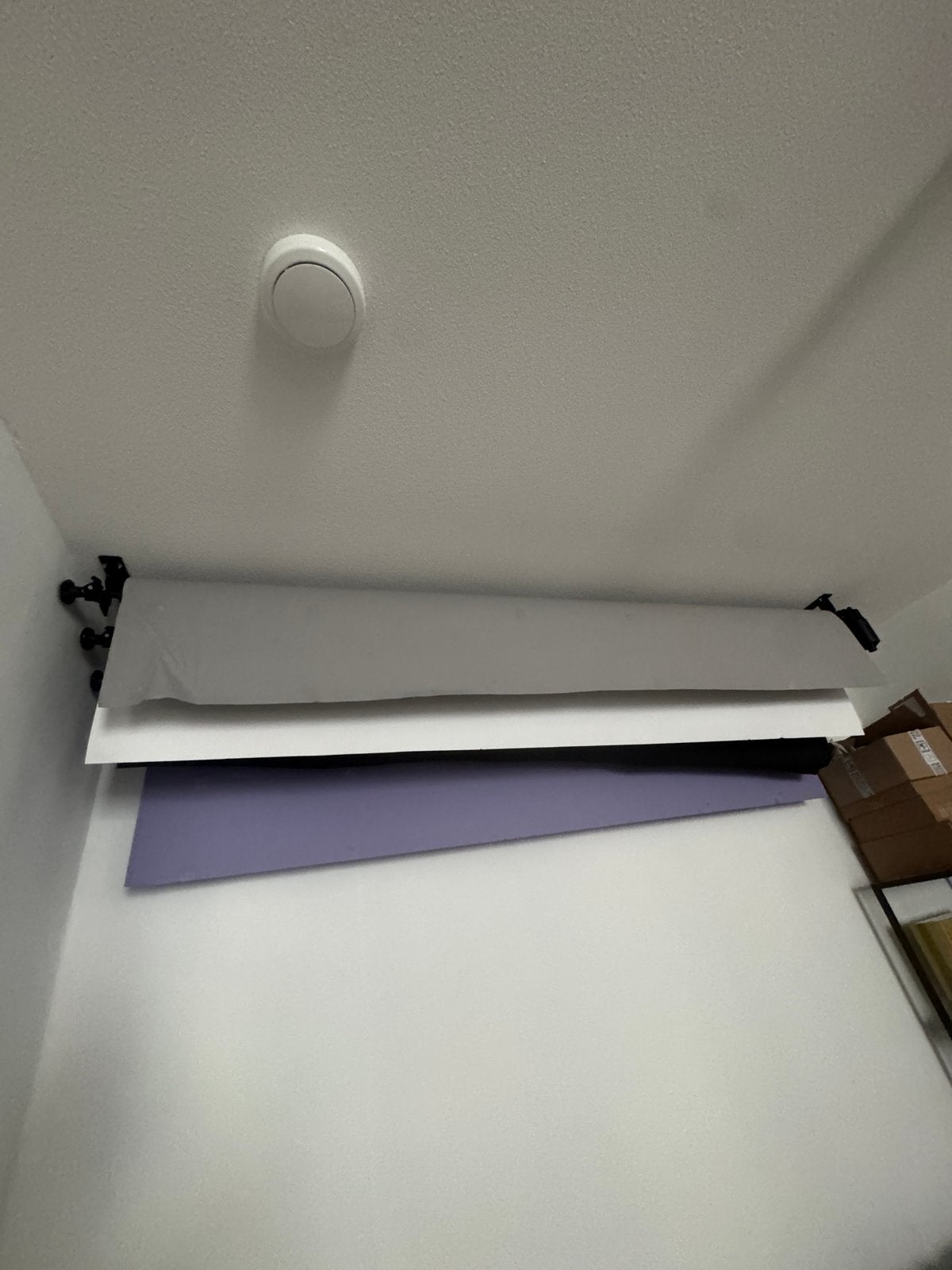 Automatisch achtergrond ophangsysteem (incl 6 rollen), Audio, Tv en Foto, Fotografie | Fotostudio en Toebehoren, Ophalen, Gebruikt